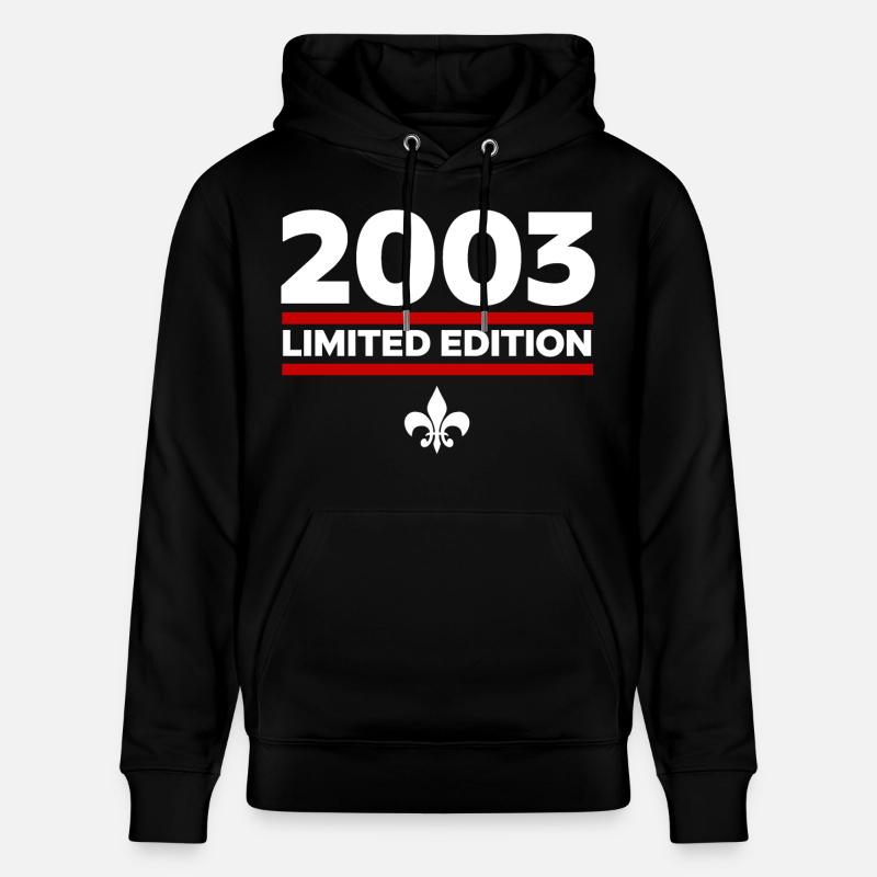 Édition limitée 2003 - Sweat à capuche bio CRUISER Stanley/Stella Unisexe - noir