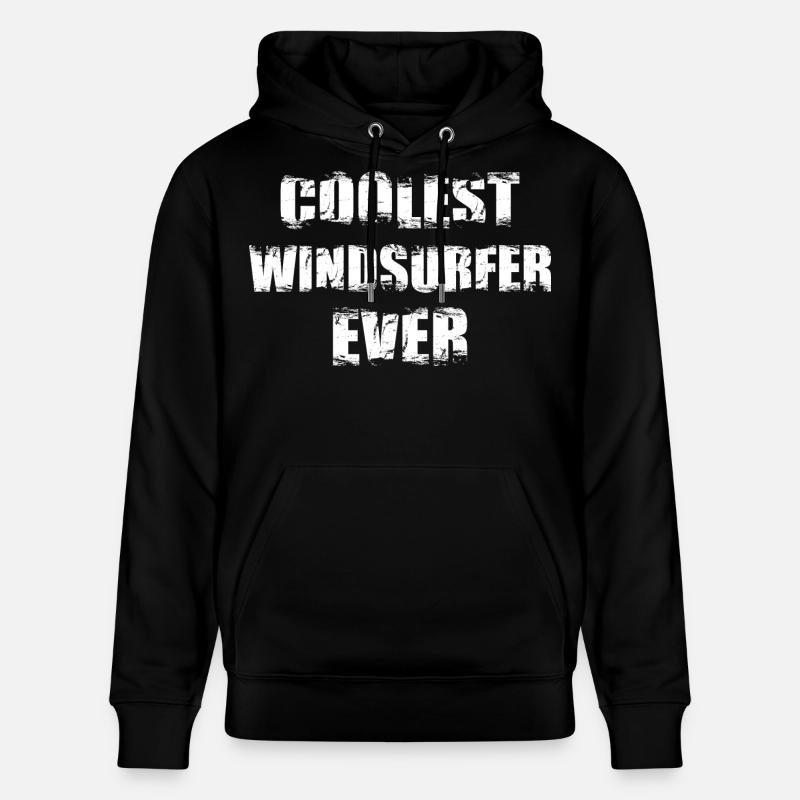 Coolest Windsurfer Ever - Stanley/Stella Unisex Bio-Hoodie CRUISER  - Schwarz