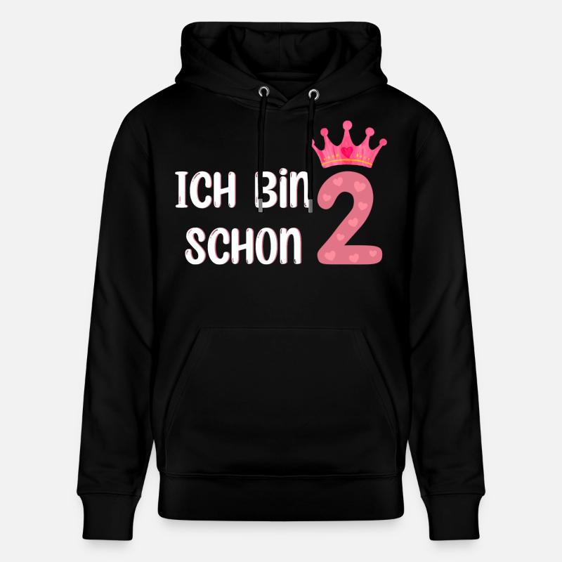Ich bin schon 2 - Stanley/Stella Unisex Bio-Hoodie CRUISER - Schwarz
