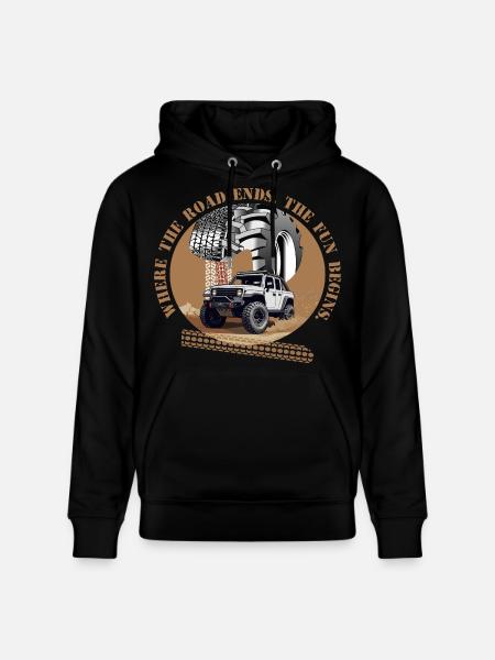 Off-Road Driver - Stanley/Stella CRUISER Unisex Organic Hoodie - black