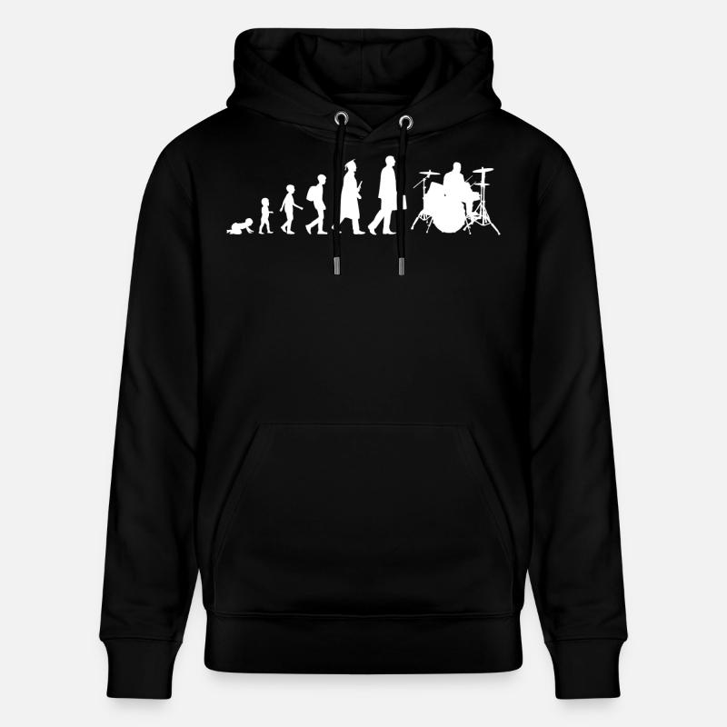 Schlagzeuger Evolution - Stanley/Stella Unisex Bio-Hoodie CRUISER  - Schwarz