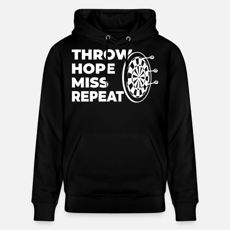 lancer, espérer, manquer, répéter - Sweat à capuche bio CRUISER Stanley/Stella Unisexe - noir