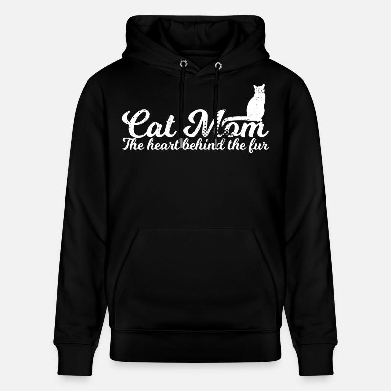 Mère chat - Sweat à capuche bio CRUISER Stanley/Stella Unisexe - noir