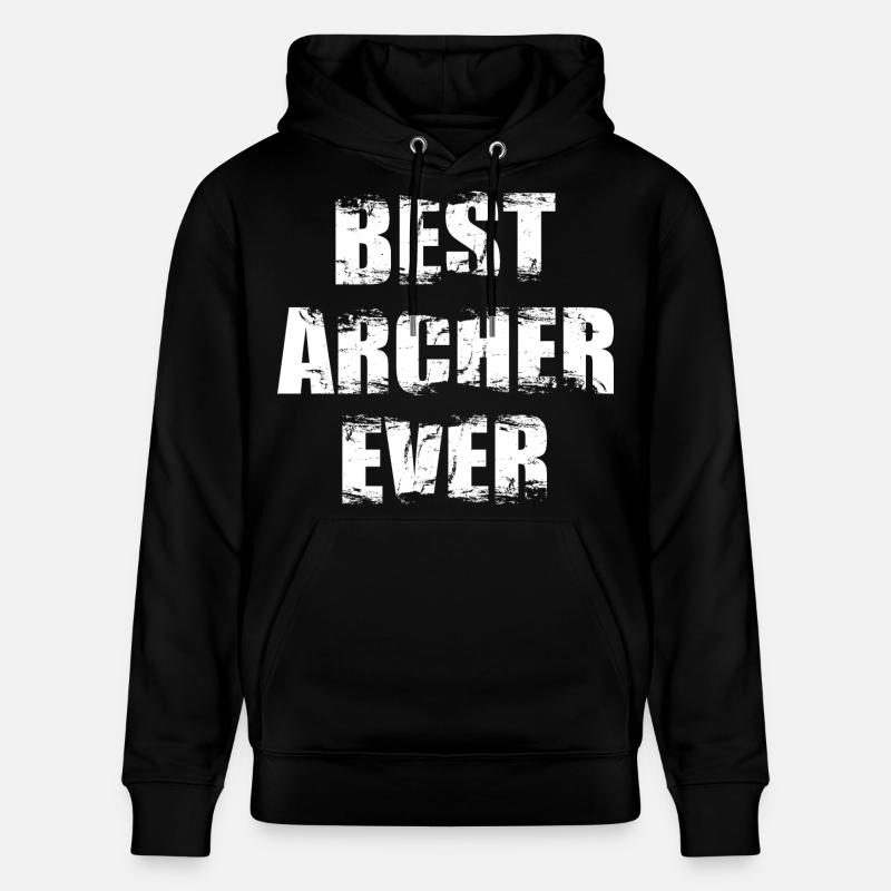 Bester Bogenschütze - Stanley/Stella Unisex Bio-Hoodie CRUISER  - Schwarz
