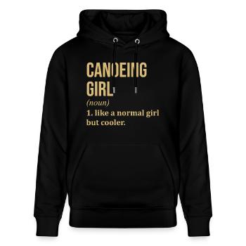 Canoe - Stanley/Stella CRUISER Unisex Organic Hoodie - black - Front - Alina (178cm) & Michal (187cm)