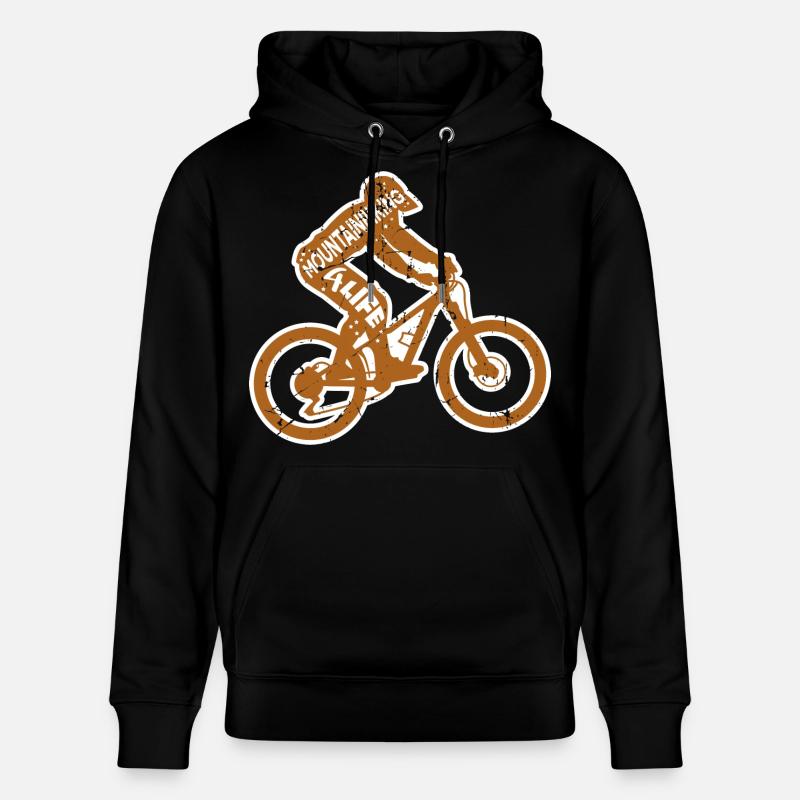 Mountainbiker Spruch - Stanley/Stella Unisex Bio-Hoodie CRUISER  - Schwarz