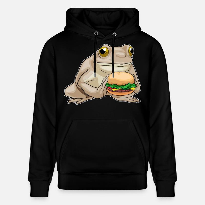 Burger de grenouille - Sweat à capuche bio CRUISER Stanley/Stella Unisexe - noir