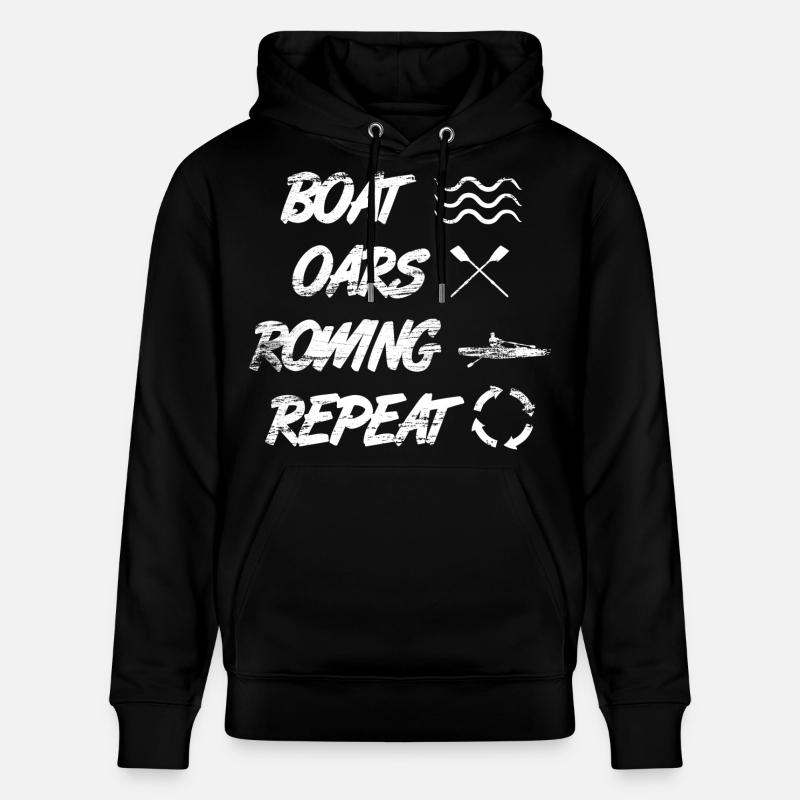 Bateau Aviron Aviron Répétition - Sweat à capuche bio CRUISER Stanley/Stella Unisexe - noir