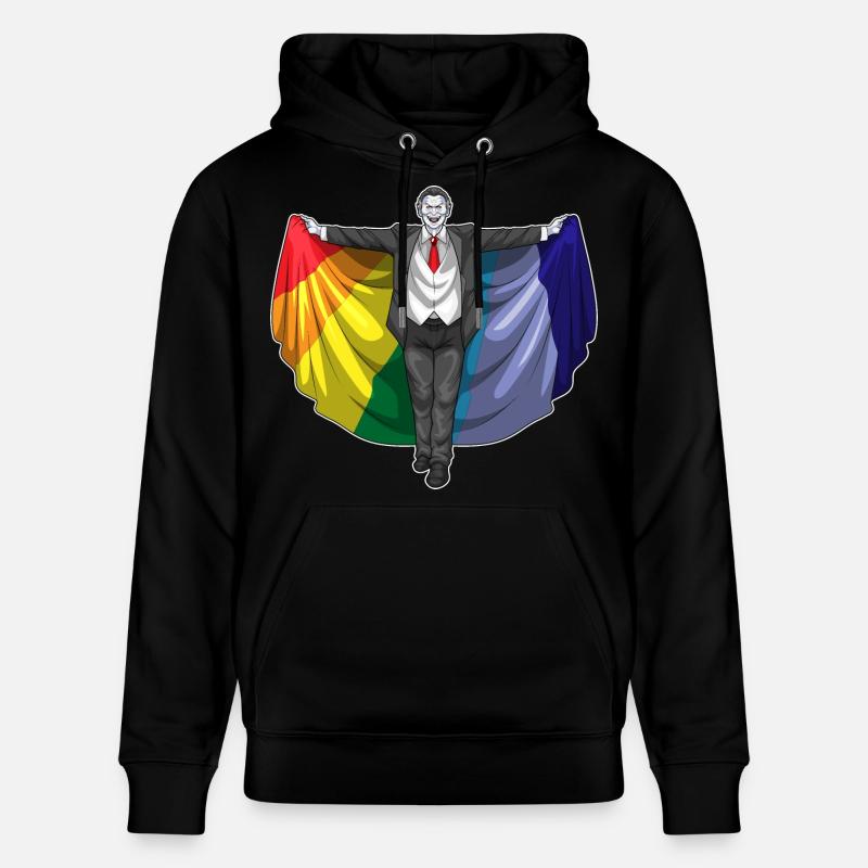 Vampir Halloween Regenbogen Mantel - Stanley/Stella Unisex Bio-Hoodie CRUISER  - Schwarz