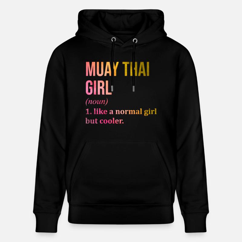 Muay Thaï - Sweat à capuche bio CRUISER Stanley/Stella Unisexe - noir