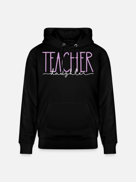 Enseignant Fille Fière Mignon Cadeau - Sweat à capuche bio CRUISER Stanley/Stella Unisexe - noir