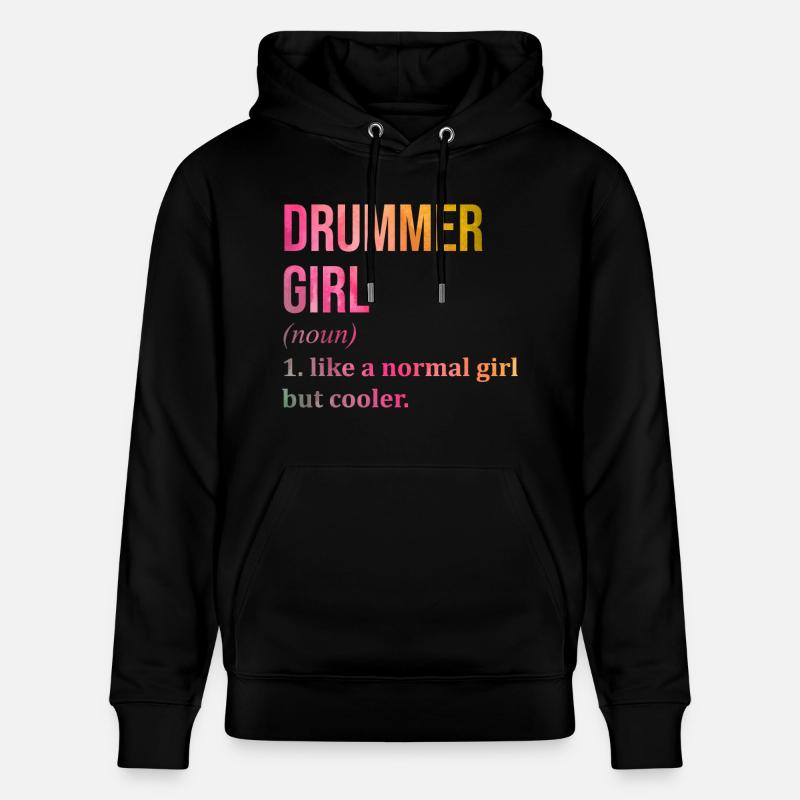 batteur - Sweat à capuche bio CRUISER Stanley/Stella Unisexe - noir