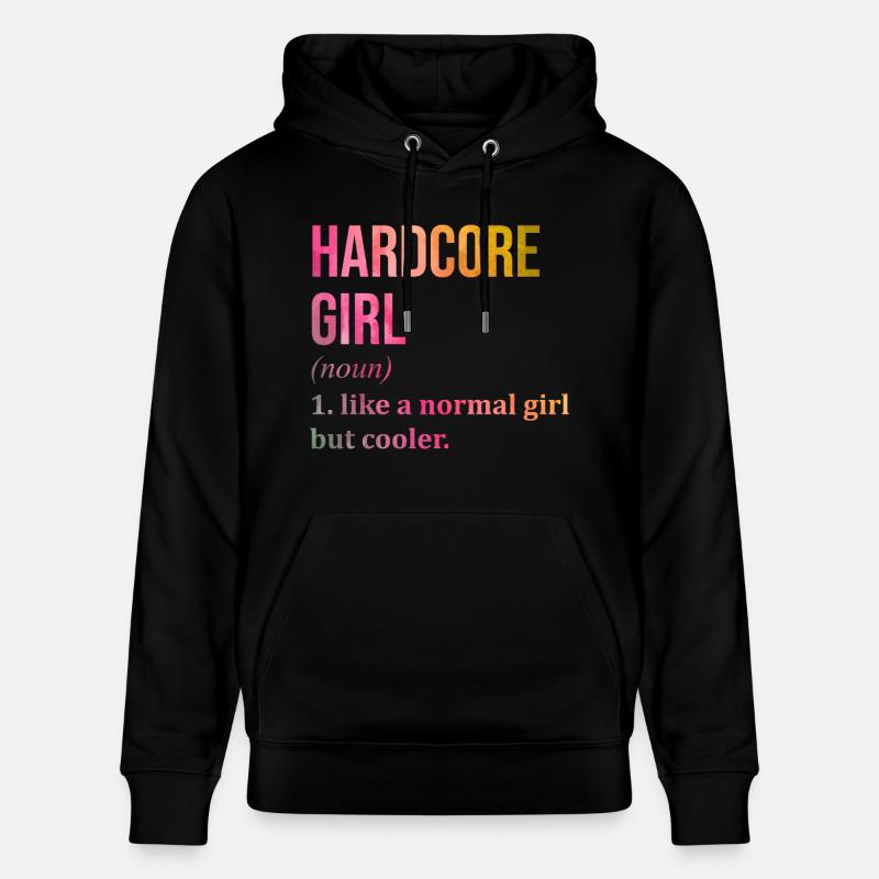 Hardcore - Sweat à capuche bio CRUISER Stanley/Stella Unisexe - noir