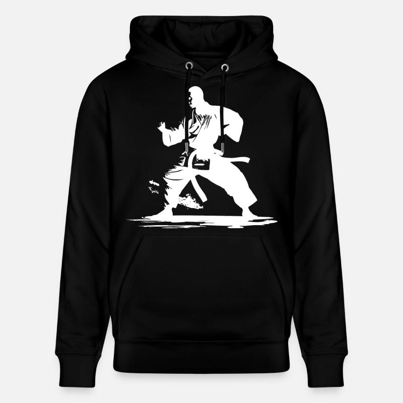 Graphique Karaté Boy - Sweat à capuche bio CRUISER Stanley/Stella Unisexe - noir