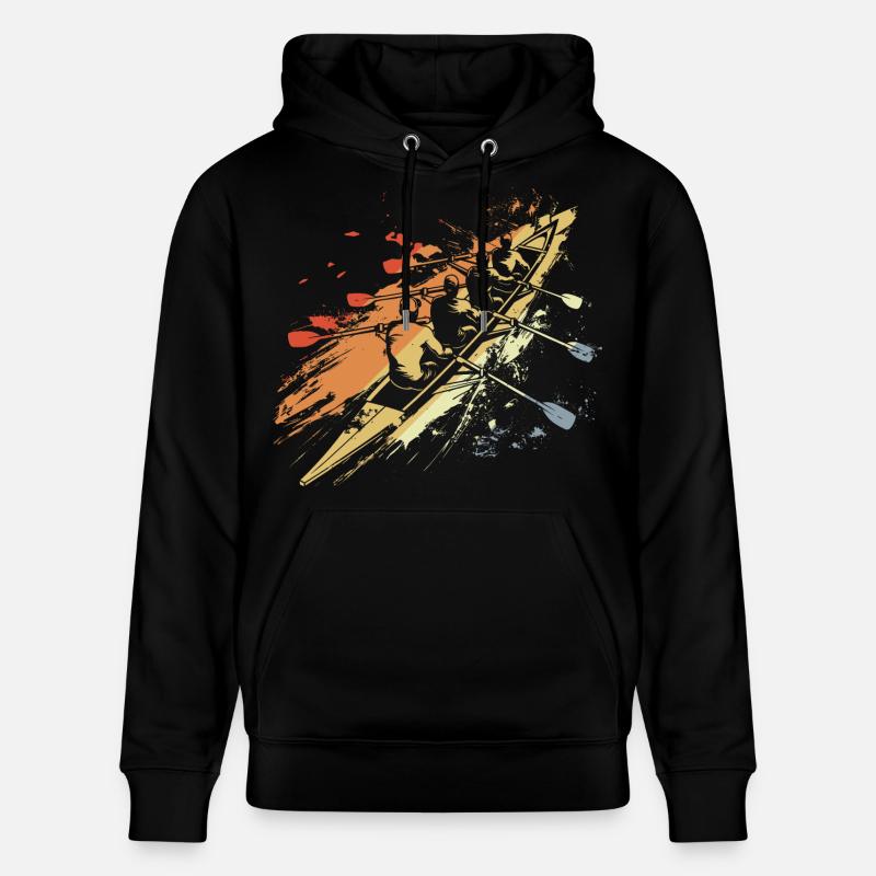 Graphique de l’équipe d’aviron rétro - Sweat à capuche bio CRUISER Stanley/Stella Unisexe - noir