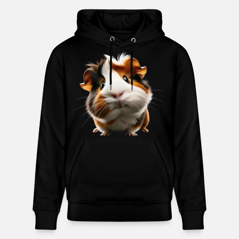 Adorable design de cochon d’Inde - Sweat à capuche bio CRUISER Stanley/Stella Unisexe - noir