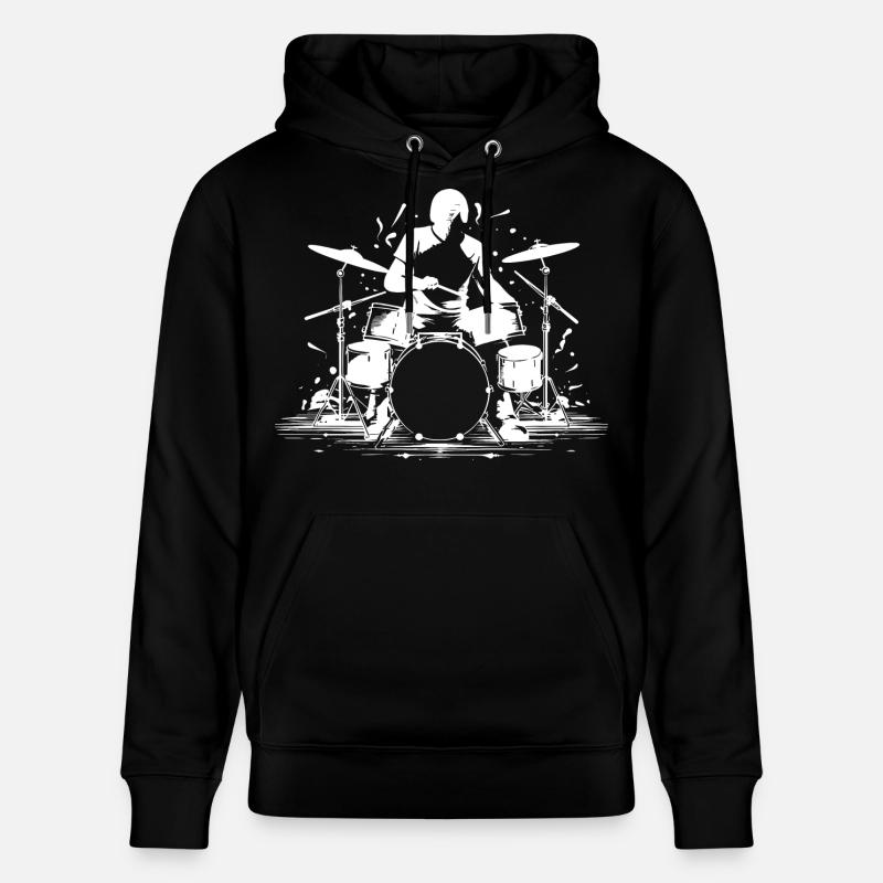 Graphiques Drummer - Sweat à capuche bio CRUISER Stanley/Stella Unisexe - noir