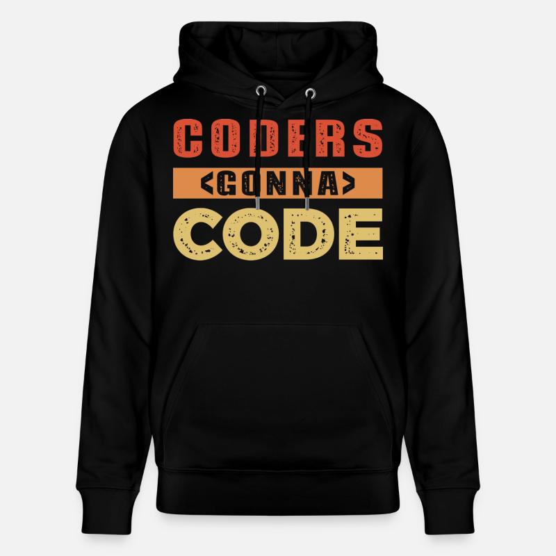 Developer Saying - Stanley/Stella CRUISER Unisex Organic Hoodie - black