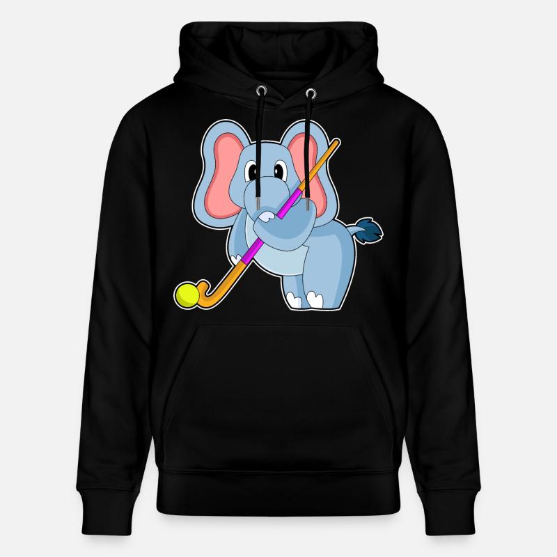 Bâton de hockey Elephant - Sweat à capuche bio CRUISER Stanley/Stella Unisexe - noir
