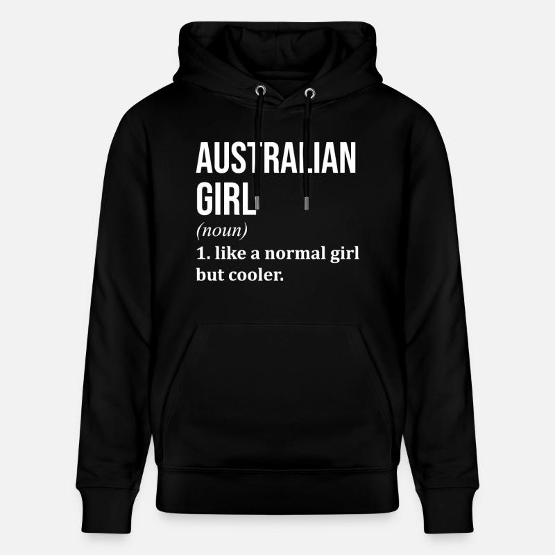 Australie - Sweat à capuche bio CRUISER Stanley/Stella Unisexe - noir