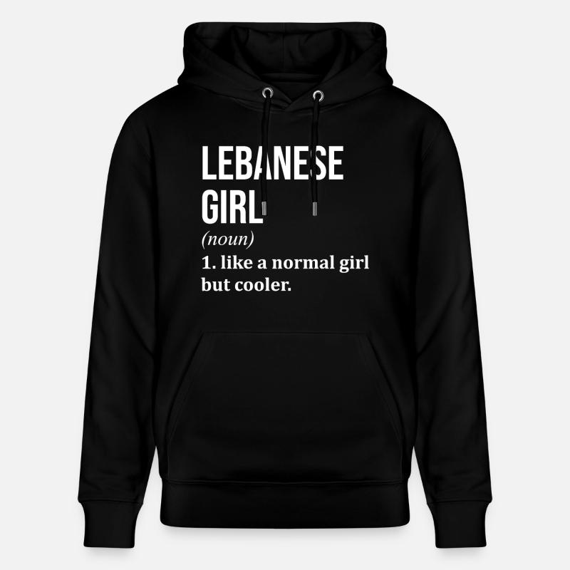 Liban - Sweat à capuche bio CRUISER Stanley/Stella Unisexe - noir