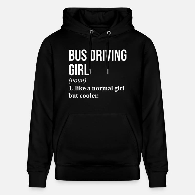 chauffeur de bus - Sweat à capuche bio CRUISER Stanley/Stella Unisexe - noir