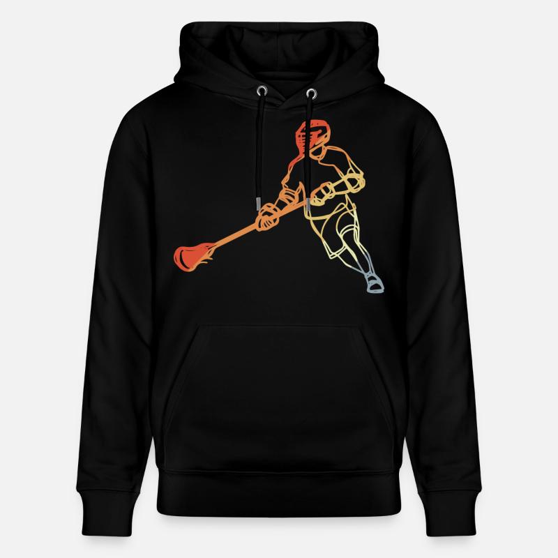 Fan de crosse style rétro - Sweat à capuche bio CRUISER Stanley/Stella Unisexe - noir