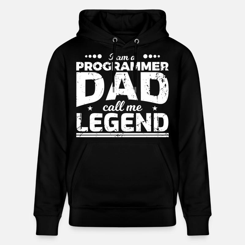 Coder Dad - Stanley/Stella CRUISER Unisex Organic Hoodie - black