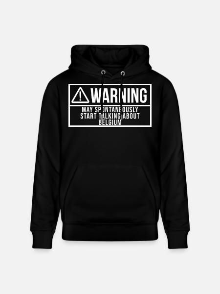 Belgien Belgien Belgien - Stanley/Stella Unisex Bio-Hoodie CRUISER - Schwarz