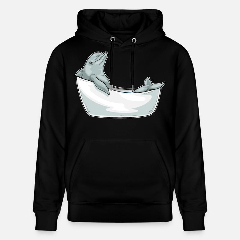 Baignoire Dolphin - Sweat à capuche bio CRUISER Stanley/Stella Unisexe - noir