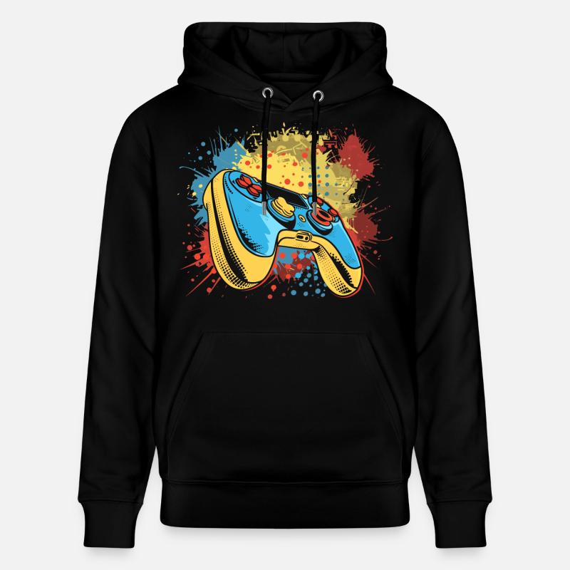 Graffiti de jeu - Sweat à capuche bio CRUISER Stanley/Stella Unisexe - noir