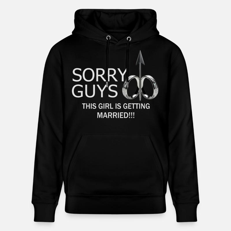 Mädchen wird Heiraten - Stanley/Stella Unisex Bio-Hoodie CRUISER  - Schwarz