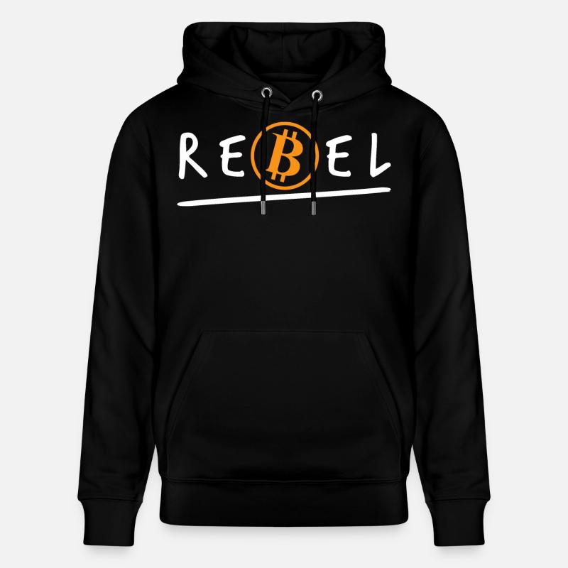 Bitcoin Rebel Crypto BTC - Sweat à capuche bio CRUISER Stanley/Stella Unisexe - noir
