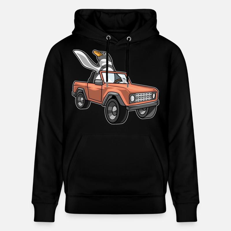 Voiture Pingouin - Sweat à capuche bio CRUISER Stanley/Stella Unisexe - noir