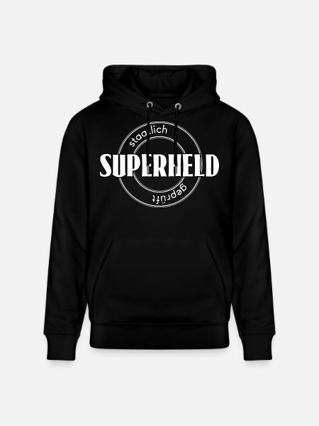 Superheld - Stanley/Stella Unisex Bio-Hoodie CRUISER  - Schwarz