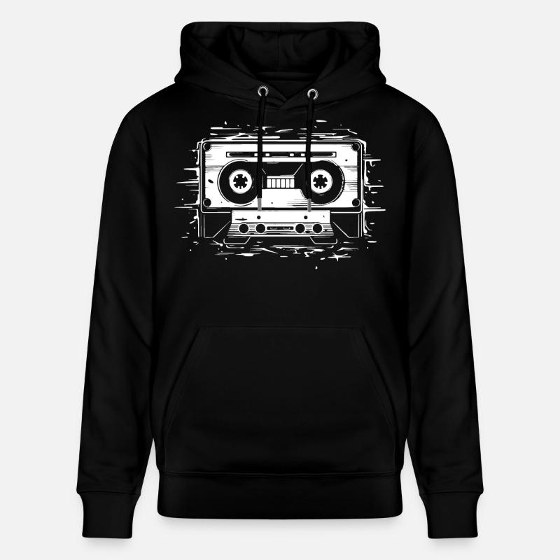 Kompakt Kassette - Stanley/Stella Unisex Bio-Hoodie CRUISER - Schwarz