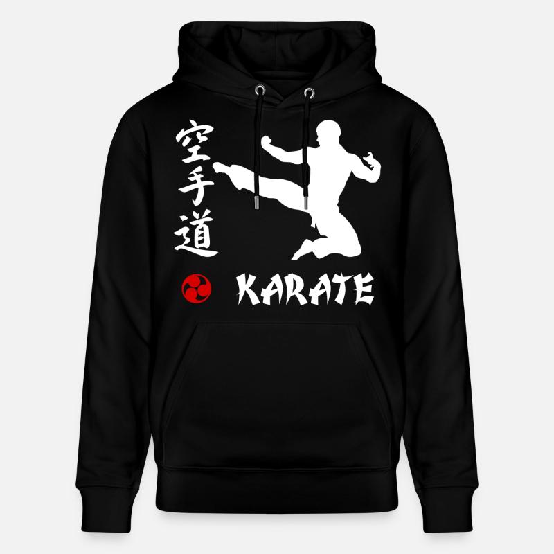 Karaté blanc - Sweat à capuche bio CRUISER Stanley/Stella Unisexe - noir