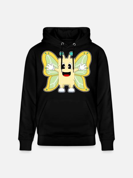 Butterfly Butter - Stanley/Stella CRUISER Unisex Organic Hoodie - black