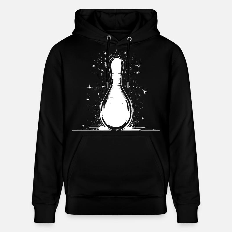 Graphique de quille de bowling - Sweat à capuche bio CRUISER Stanley/Stella Unisexe - noir