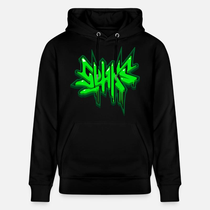 Sehks Vert 3D - Sweat à capuche bio CRUISER Stanley/Stella Unisexe - noir