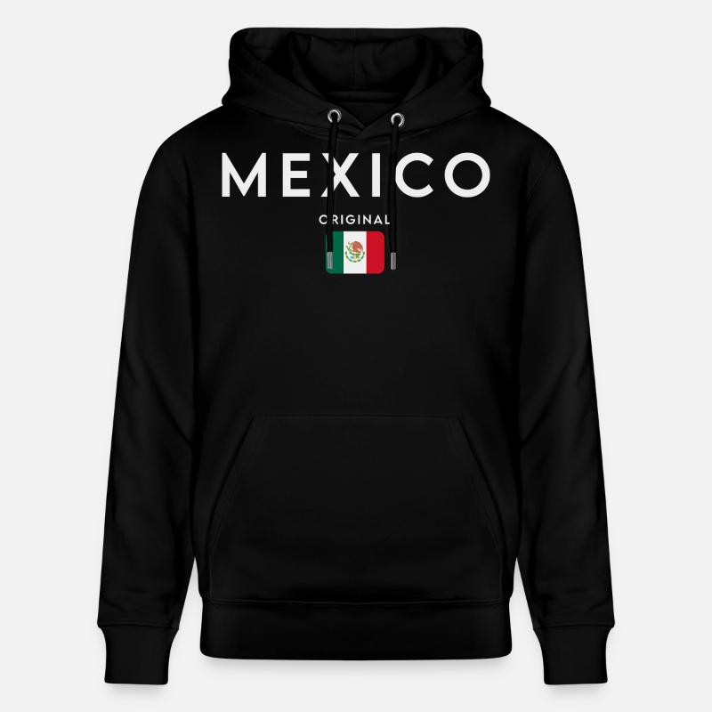 Drapeau du Mexique, fierté mexicaine - Sweat à capuche bio CRUISER Stanley/Stella Unisexe - noir