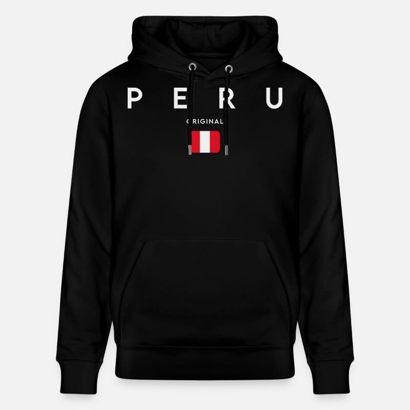 Drapeau du Pérou, fierté péruvienne - Sweat à capuche bio CRUISER Stanley/Stella Unisexe - noir