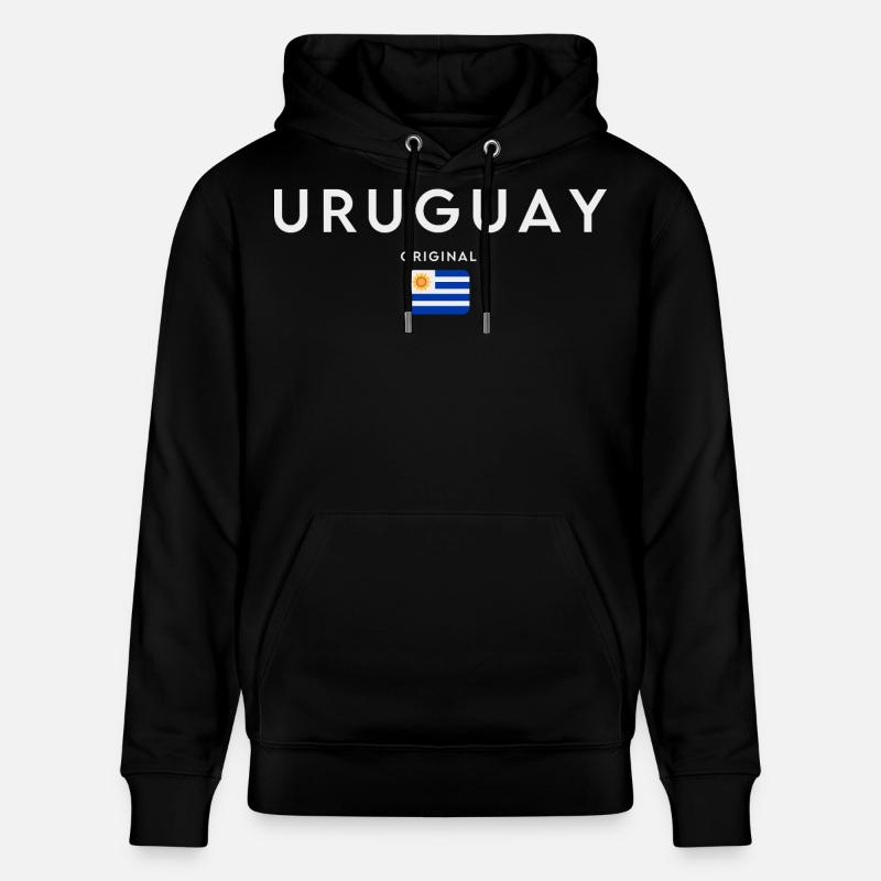 Drapeau de l’Uruguay, fierté uruguayenne - Sweat à capuche bio CRUISER Stanley/Stella Unisexe - noir