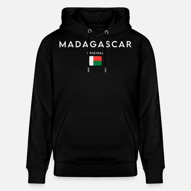 Drapeau de Madagascar, fierté malgache - Sweat à capuche bio CRUISER Stanley/Stella Unisexe - noir