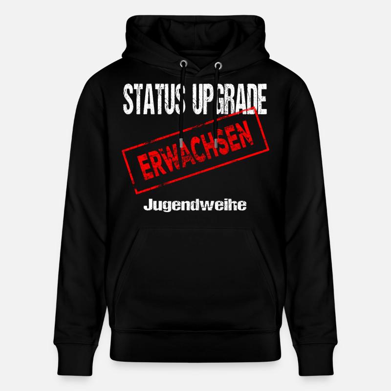 Jugendweihe - Jugendweihe 2026 - Stanley/Stella Unisex Bio-Hoodie CRUISER  - Schwarz