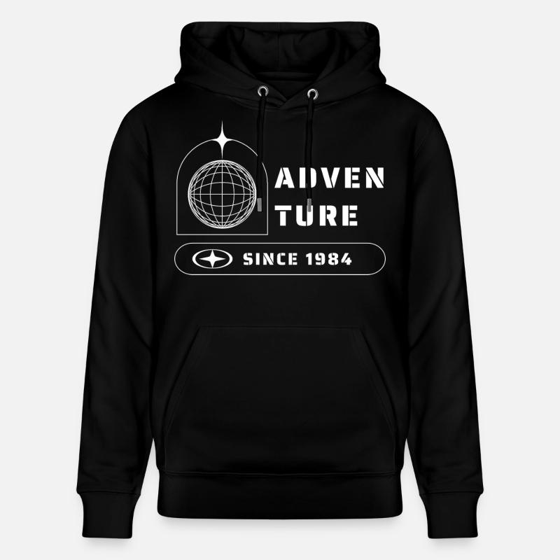 Aventure Explorer Voyage 1984 - Sweat à capuche bio CRUISER Stanley/Stella Unisexe - noir
