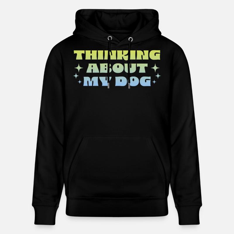 Penser à mon chien - Sweat à capuche bio CRUISER Stanley/Stella Unisexe - noir