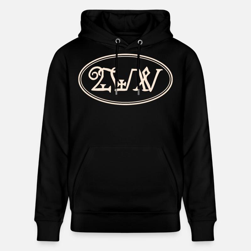 Conception de tarot ovale - Sweat à capuche bio CRUISER Stanley/Stella Unisexe - noir