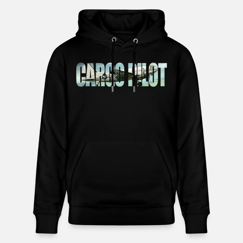 Pilote cargo C-46 - Sweat à capuche bio CRUISER Stanley/Stella Unisexe - noir
