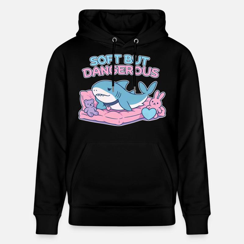 BLAHAJ – Doux et Danger - Sweat à capuche bio CRUISER Stanley/Stella Unisexe - noir
